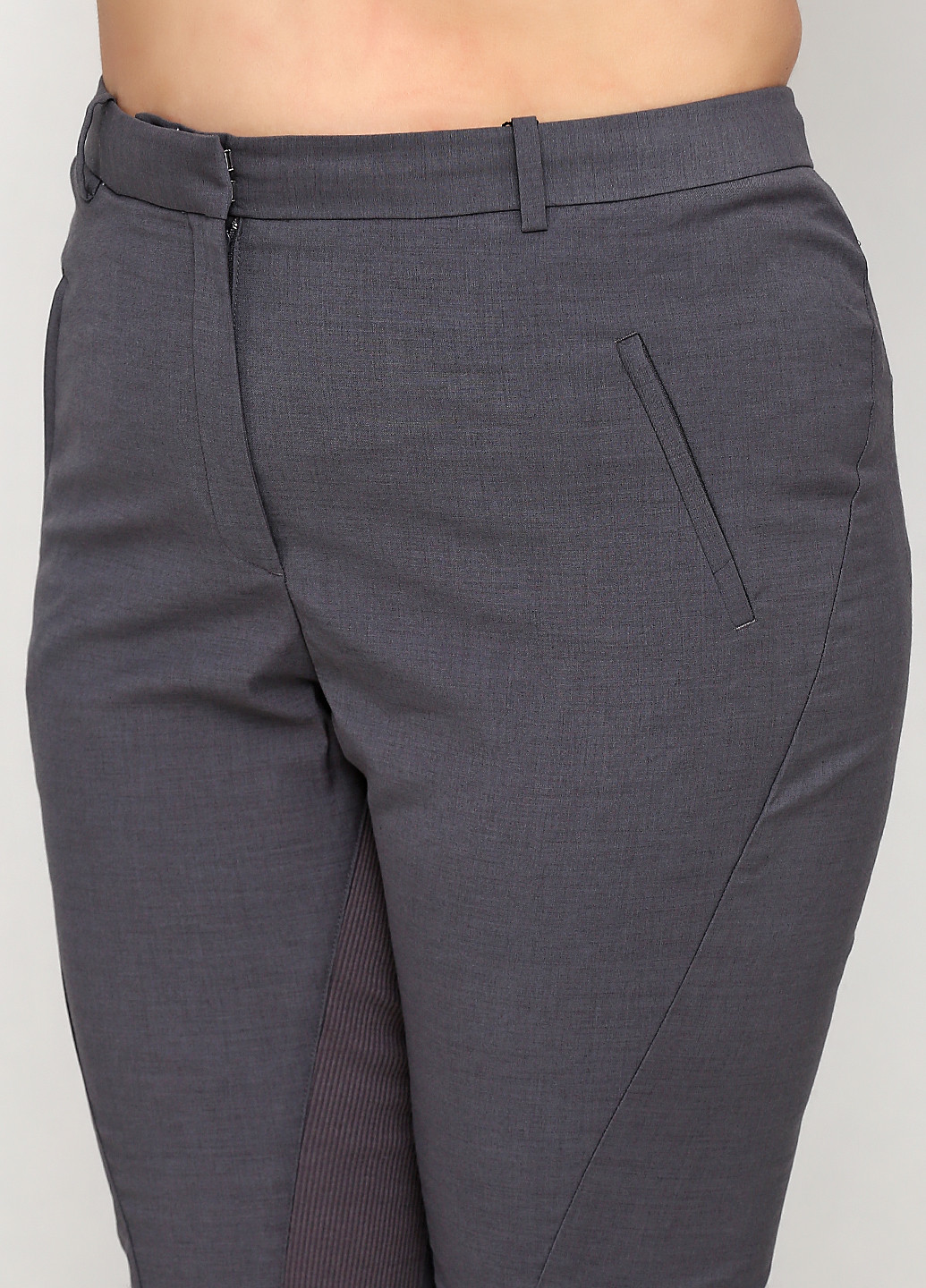 Серые кэжуал демисезонные прямые брюки By Malene Birger