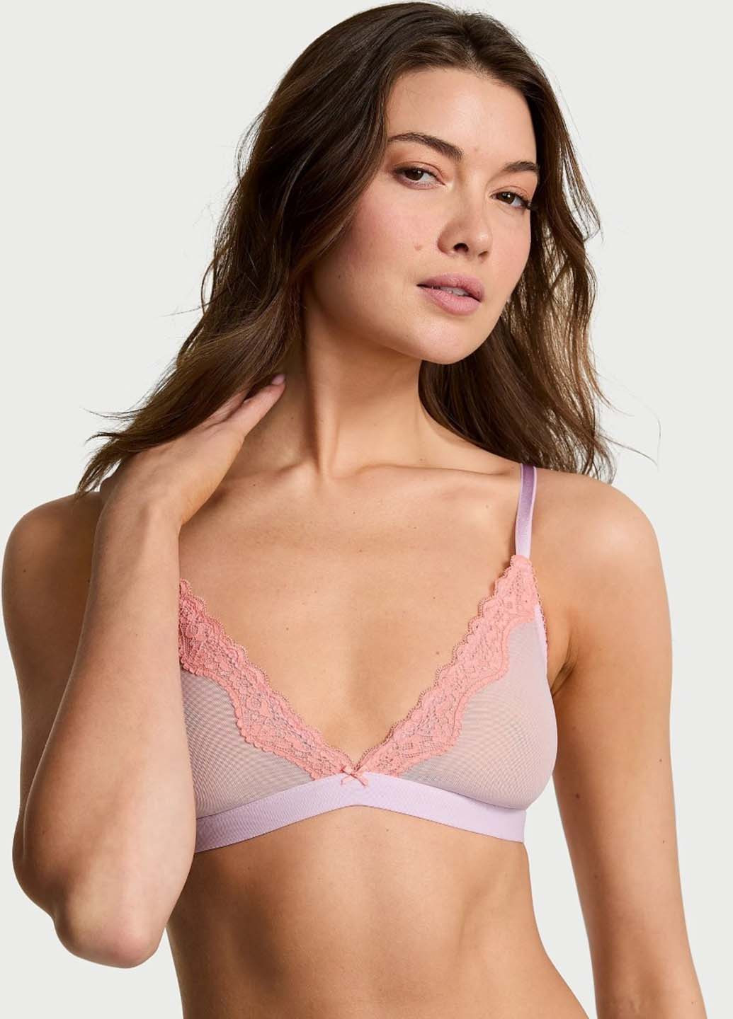 Сиреневый демисезонный комплект (бюстгальтер, трусики) Victoria's Secret