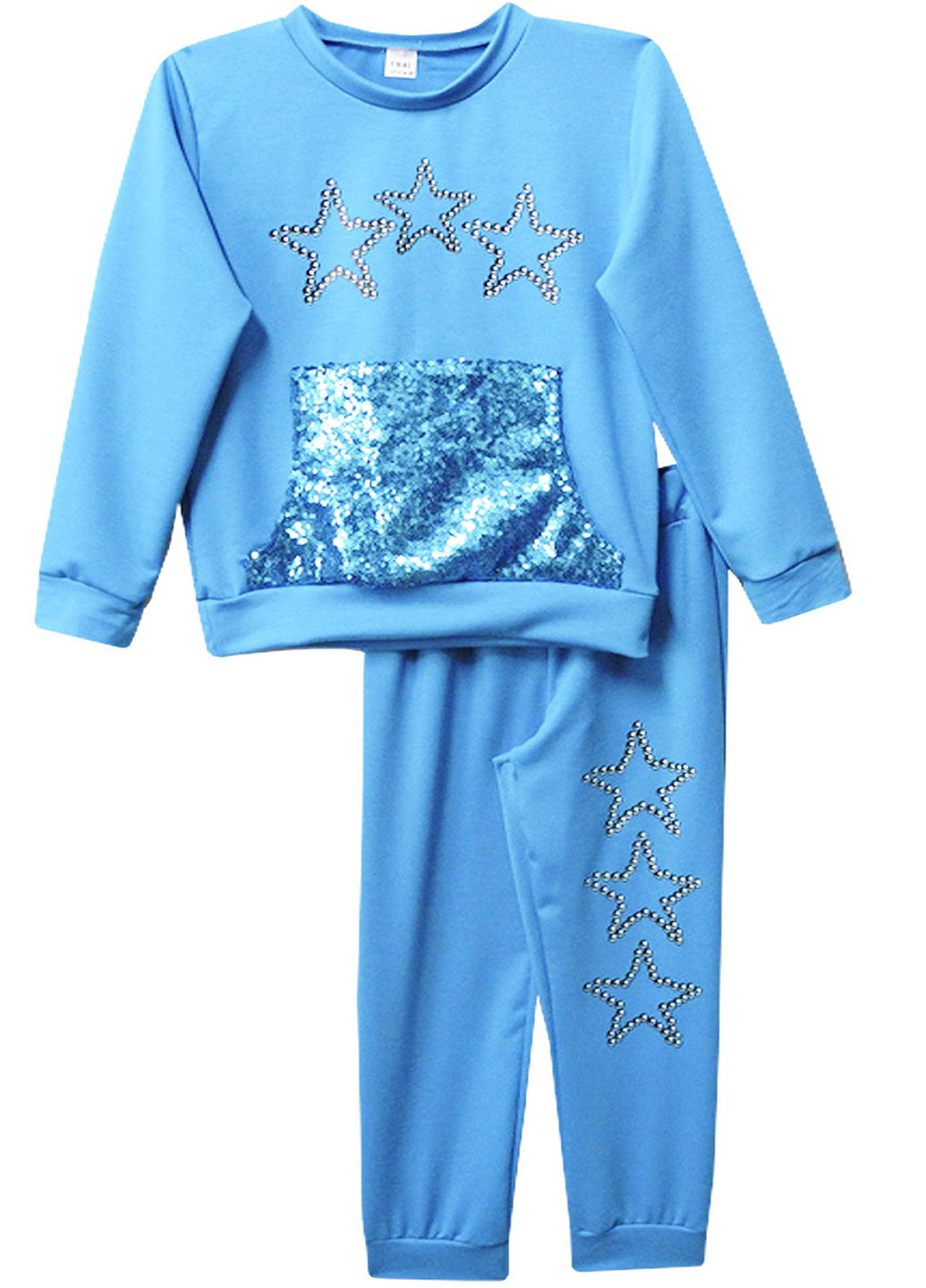 Блакитний демісезонний костюм (світшот, брюки) брючний Клим