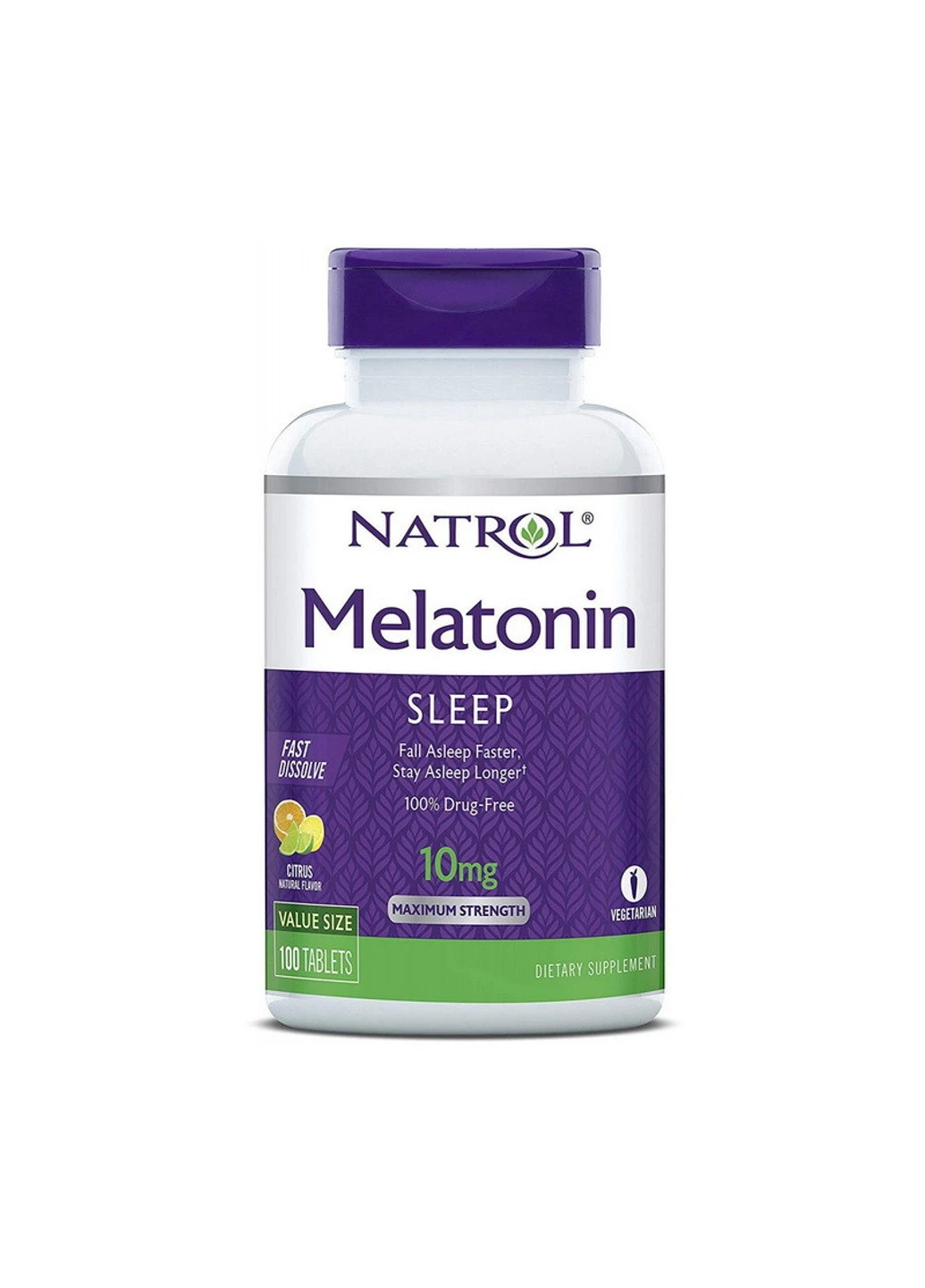 Мелатонін Melatonin 10 mg (100 tabs) натролит Natrol (255409751)
