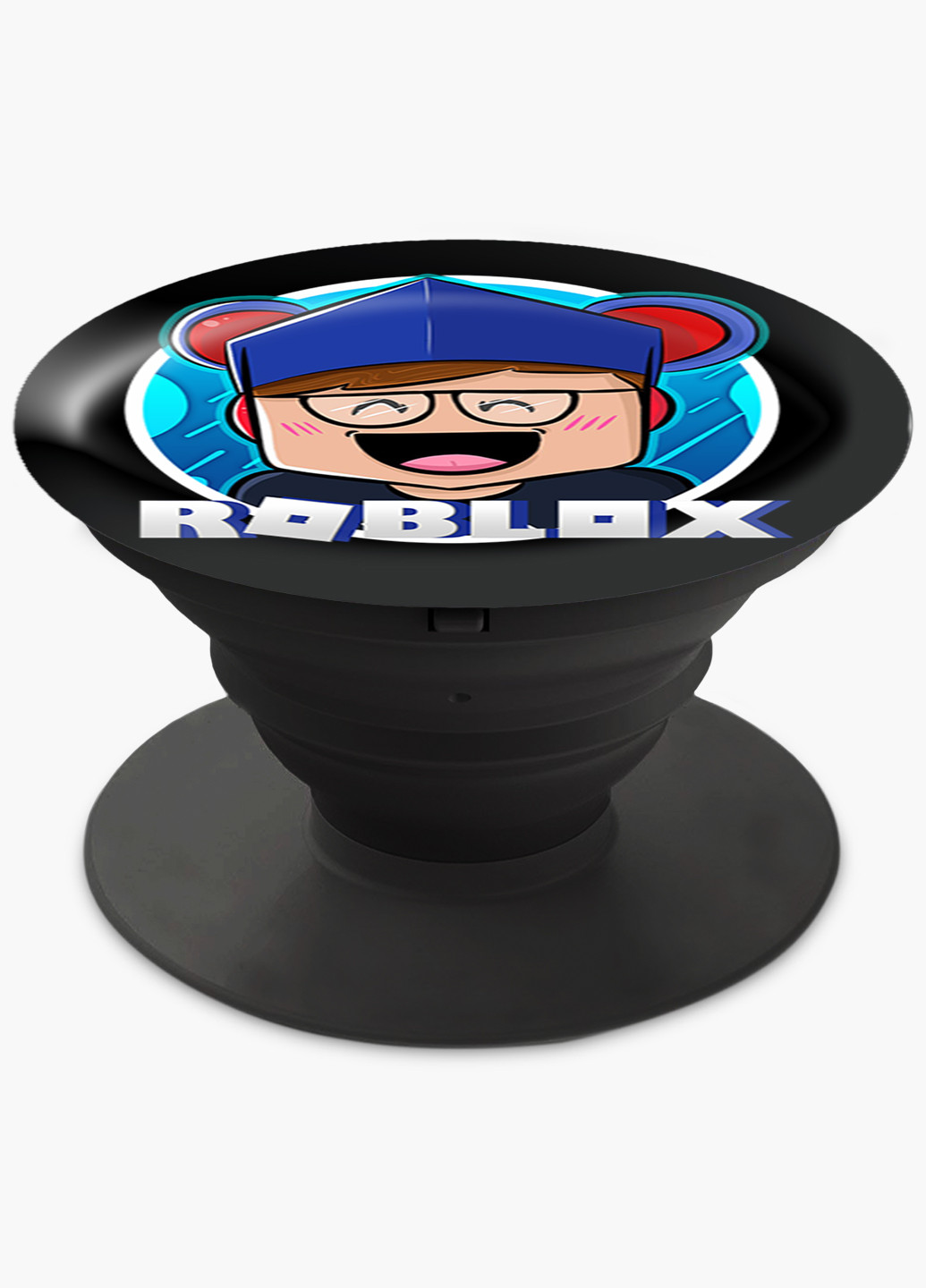 Попсокет (Popsockets) тримач для смартфону Роблокс (Roblox) (8754-1220) Чорний MobiPrint (216748402)