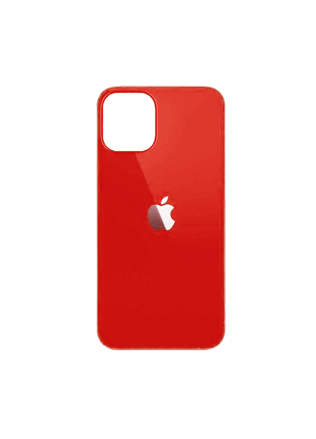 Защитное стекло для iPhone 12/12 Pro глянцевое на заднюю панель красное Red CAA красное