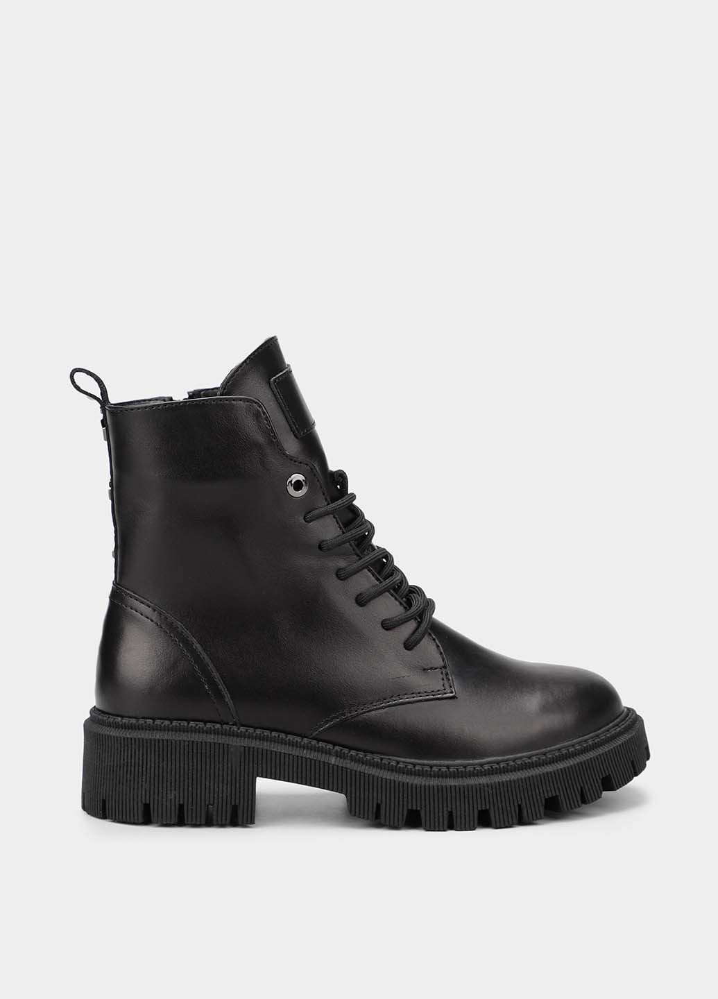 Черные кэжуал осенние ботинки Braska