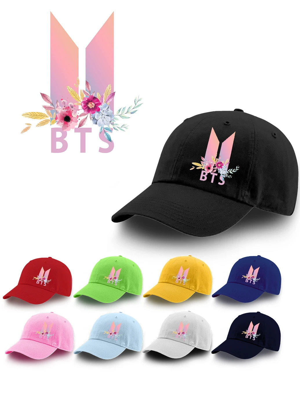 Кепка БТС (BTS) (9273-1081) MobiPrint (216961640)