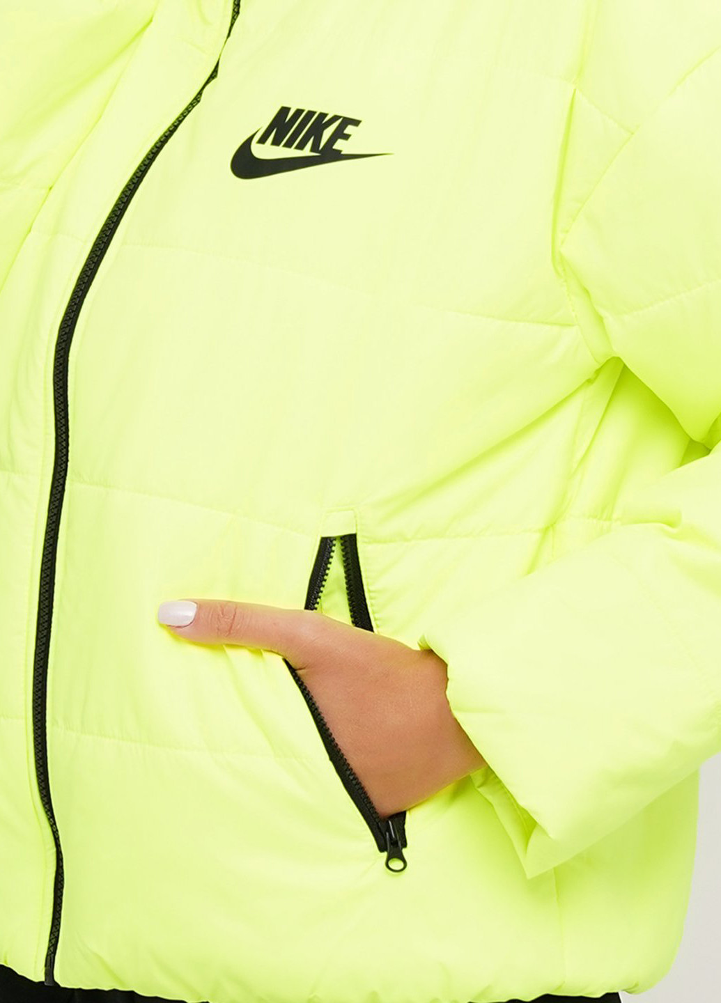 Желтая демисезонная куртка Nike