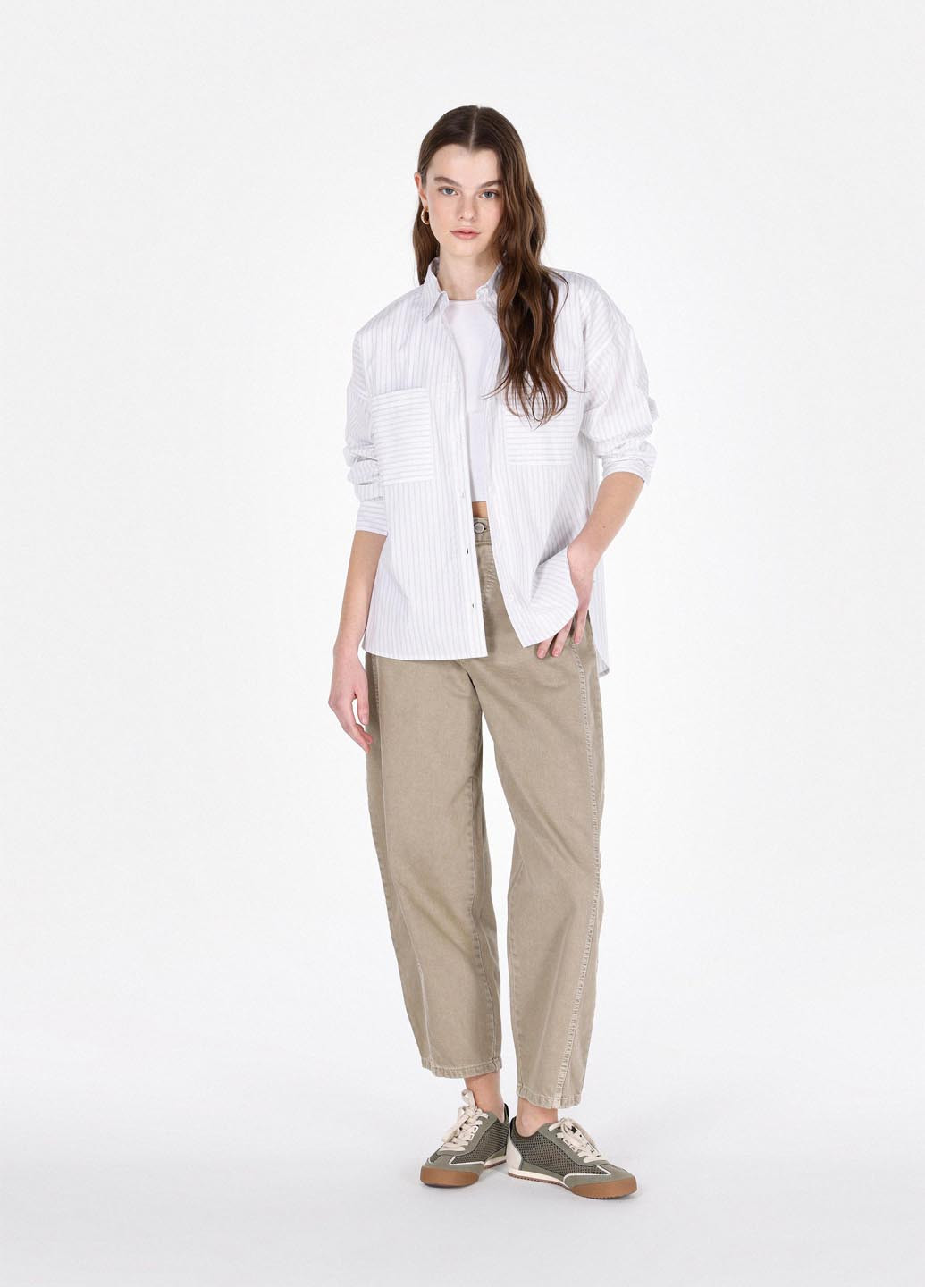 Цветная кэжуал рубашка в полоску Colin's