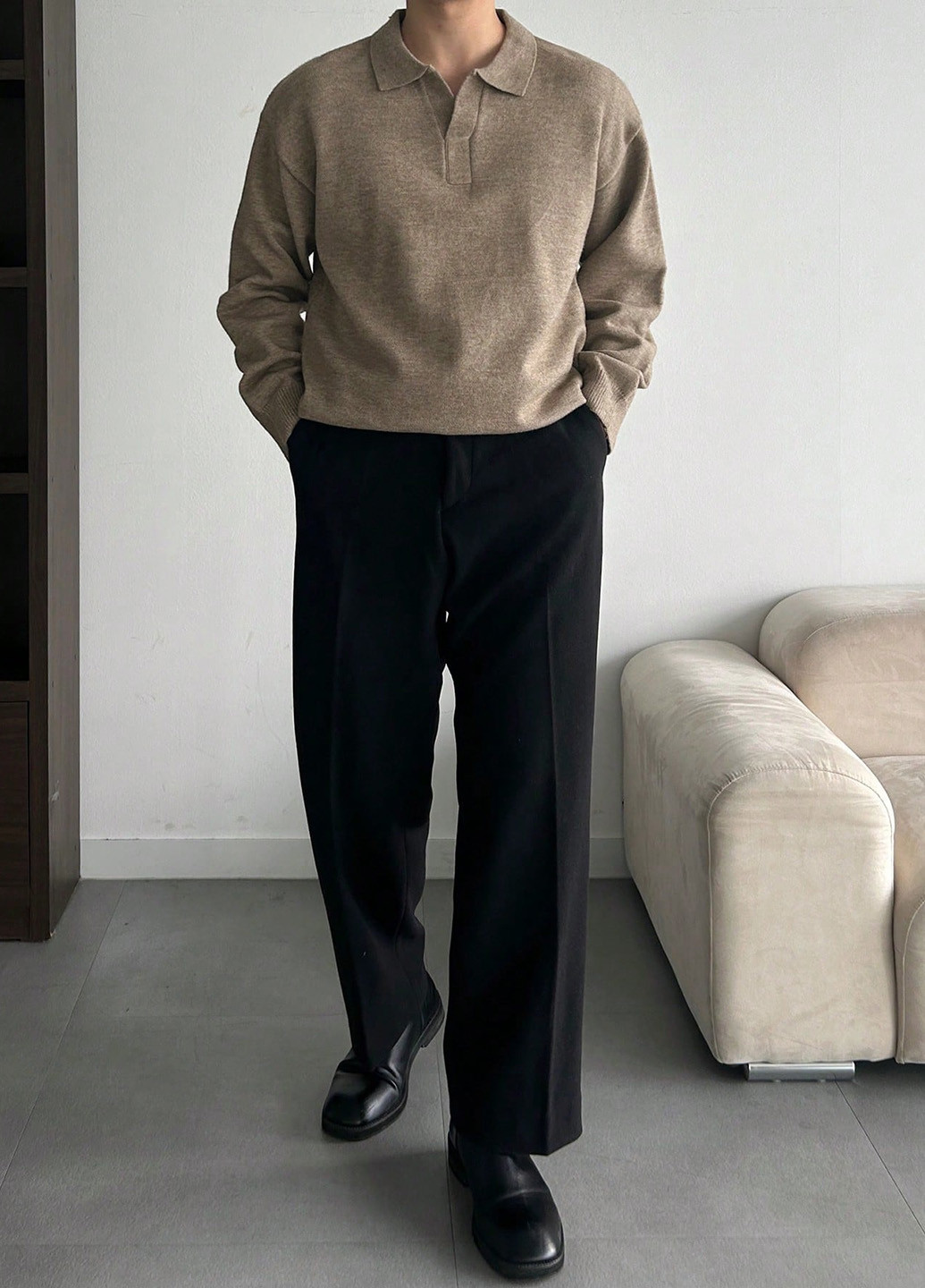 Пісочний демісезонний светр SHEIN