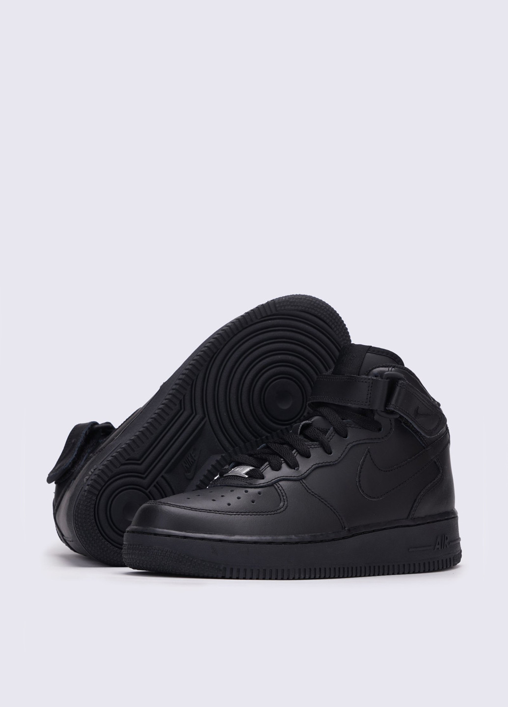Чорні кеди Nike Boys' Air Force 1 Mid (Gs) Basketball Shoe