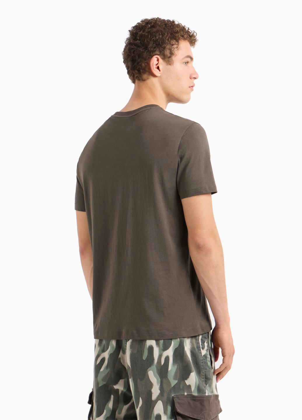 Коричнева футболка Armani Exchange