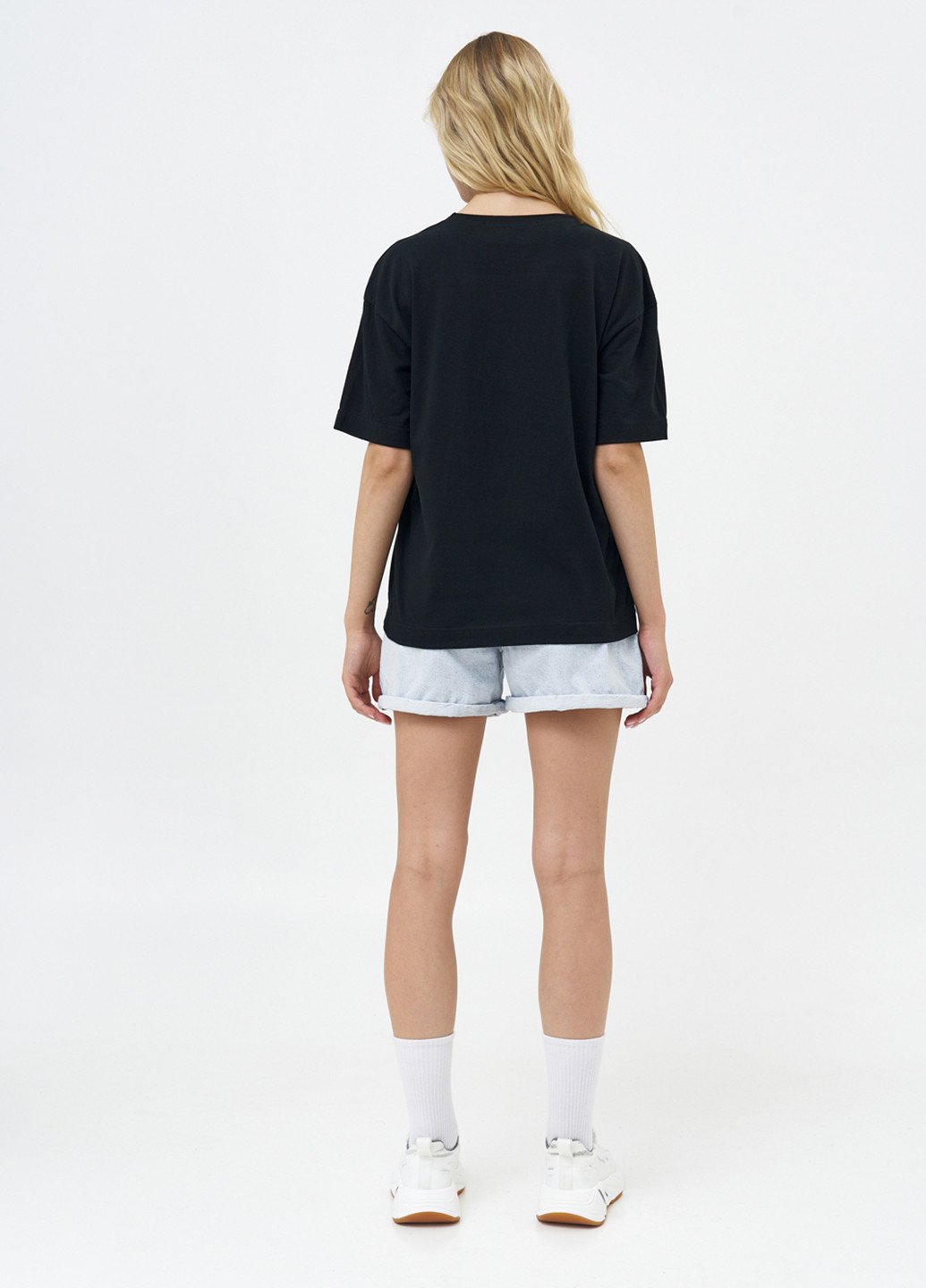 Черная летняя футболка женская оверсайз babe KASTA design
