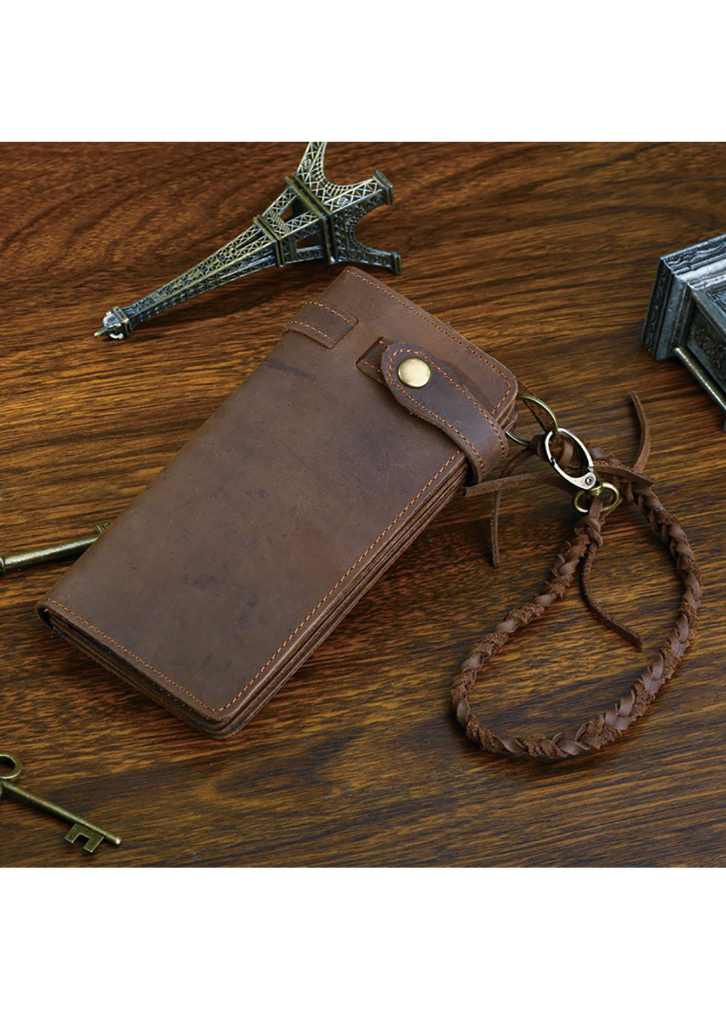 Чоловік шкіряний клатч 9х18 см Vintage (242187836)
