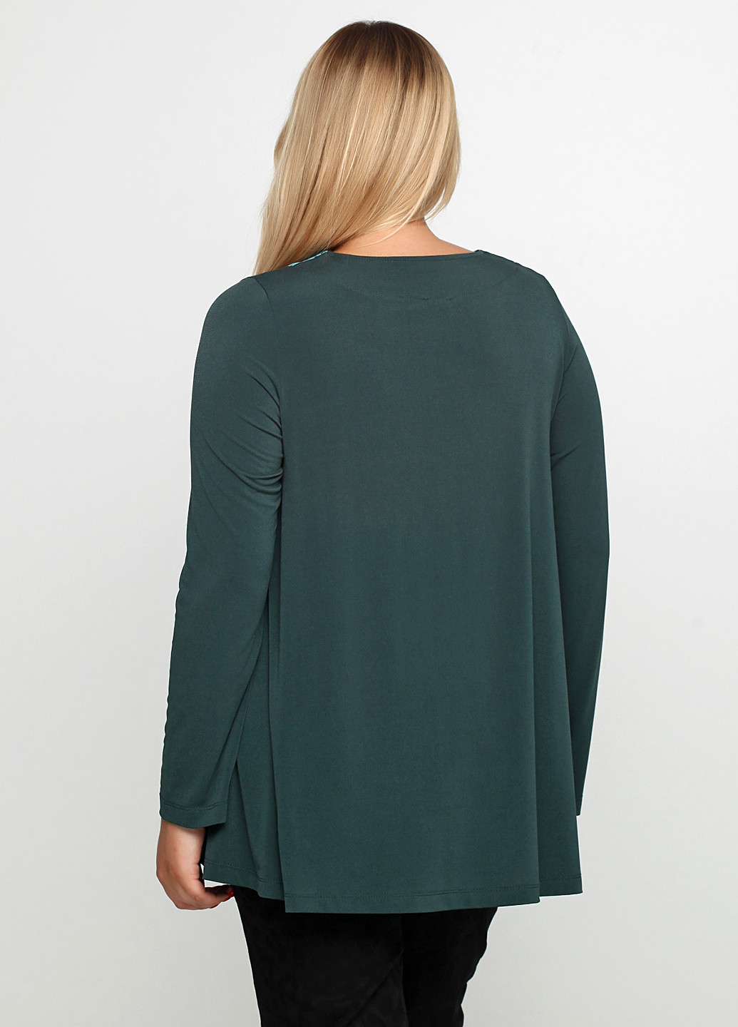 Темно-зеленая демисезонная блуза Valtusi