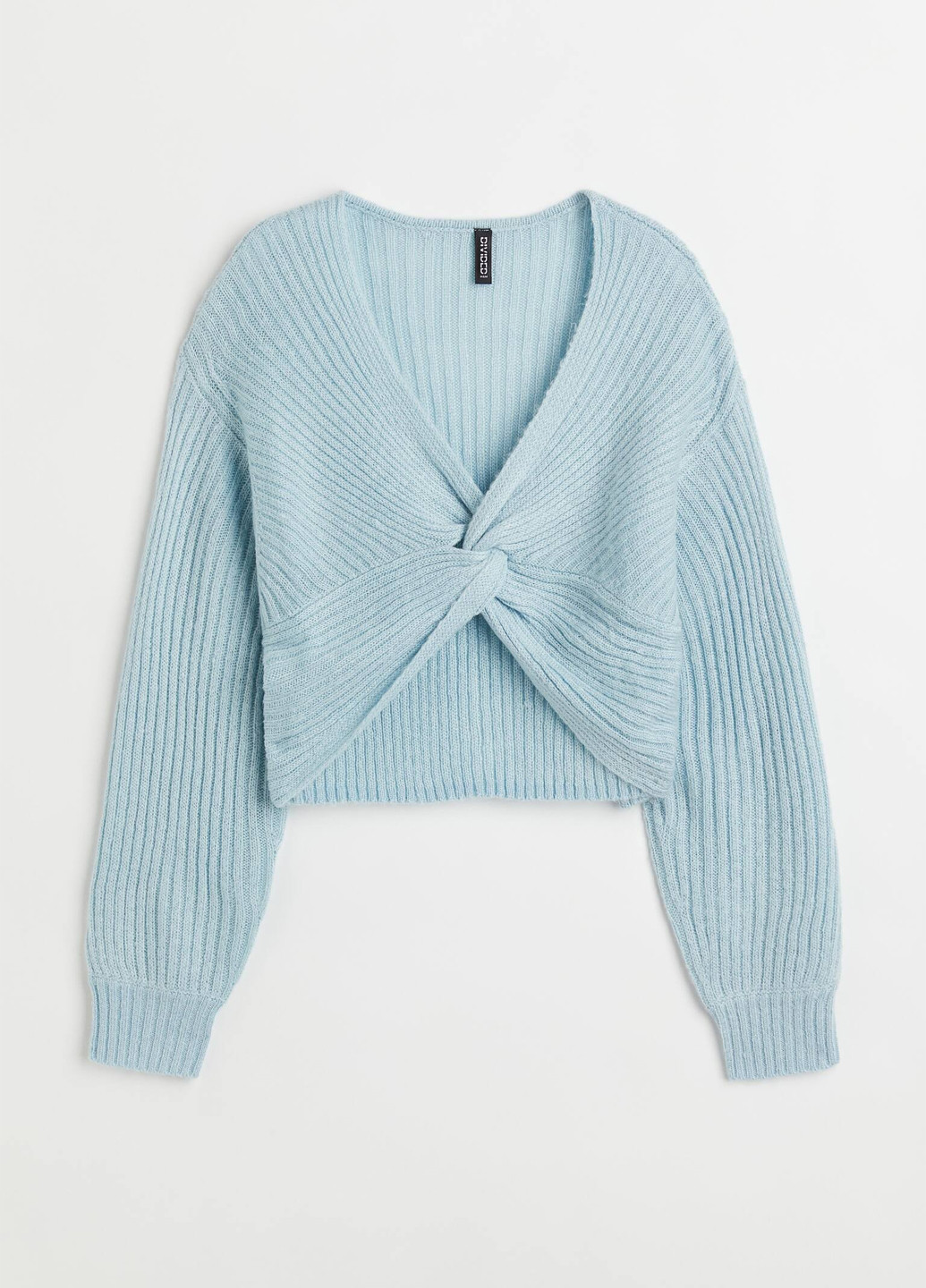 Светло-голубой демисезонный пуловер пуловер H&M