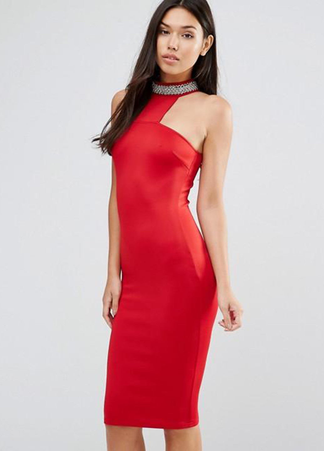 Красное коктейльное платье Asos