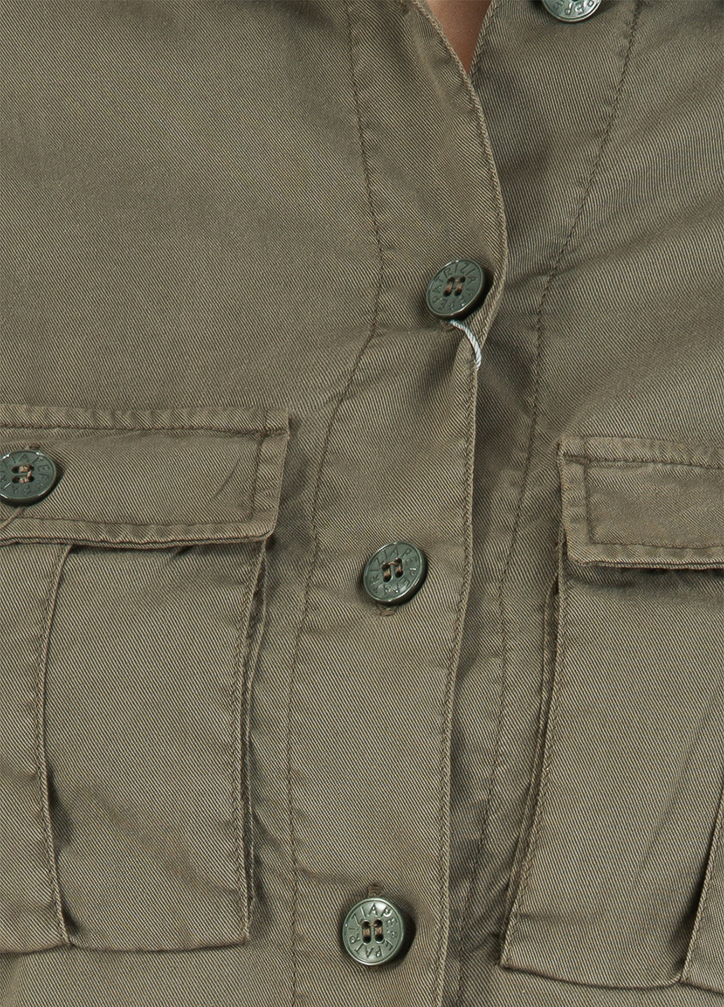 Оливковая рубашка однотонная Patrizia Pepe