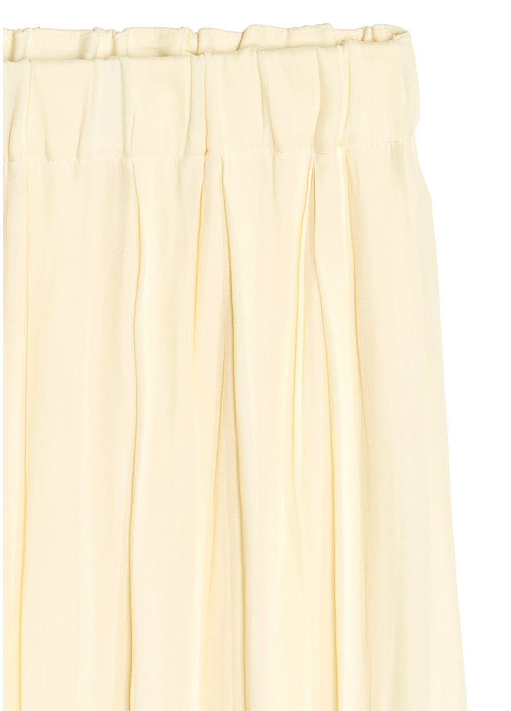 Светло-желтая кэжуал юбка H&M клешированная
