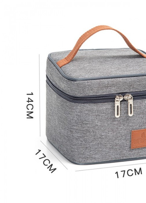 Квадратна термосумка для їжі з собою, ланч боксу з PEVA Style 7 No Brand (252644075)