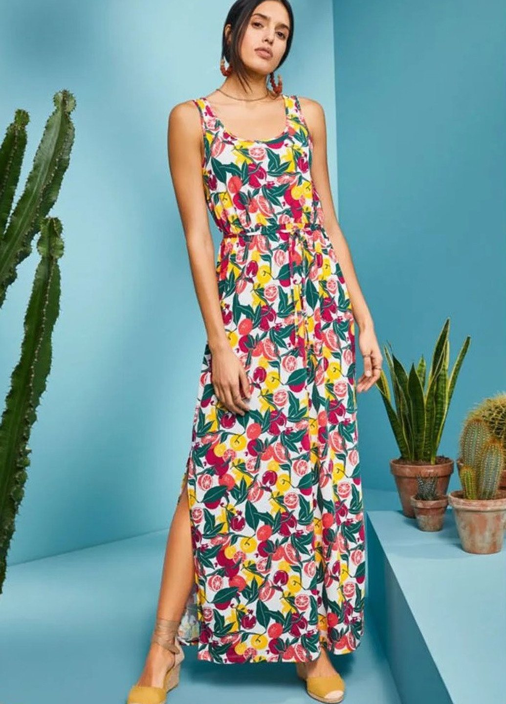 Комбинированное кэжуал платье а-силуэт Esmara с рисунком