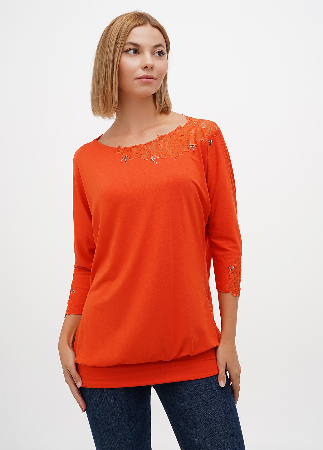 Оранжевая блуза Sassofono