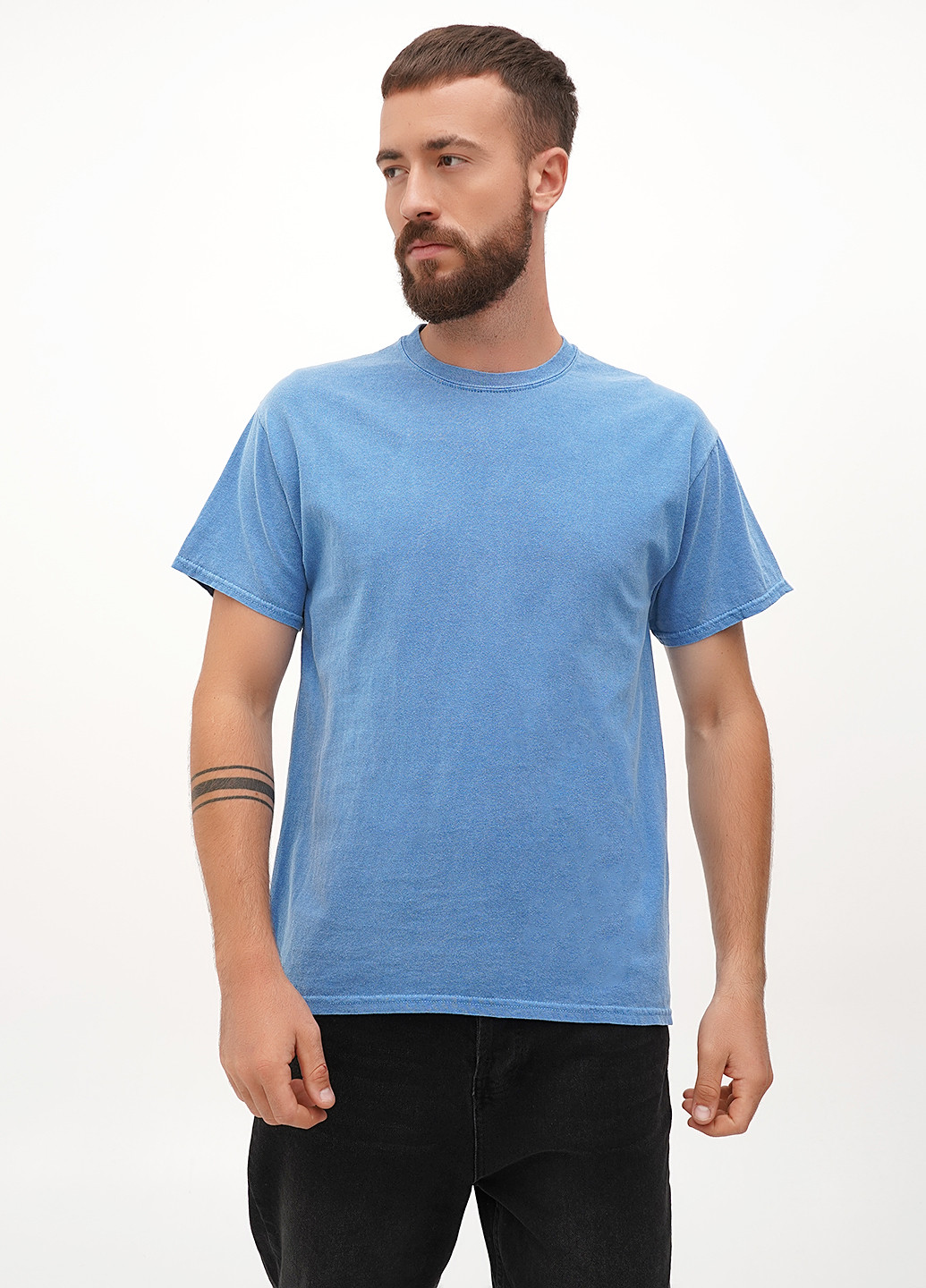 Блакитна футболка Gildan