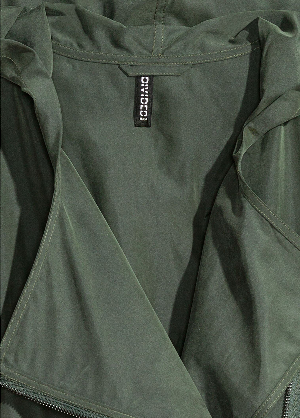 Темно-зеленая демисезонная ветровка H&M