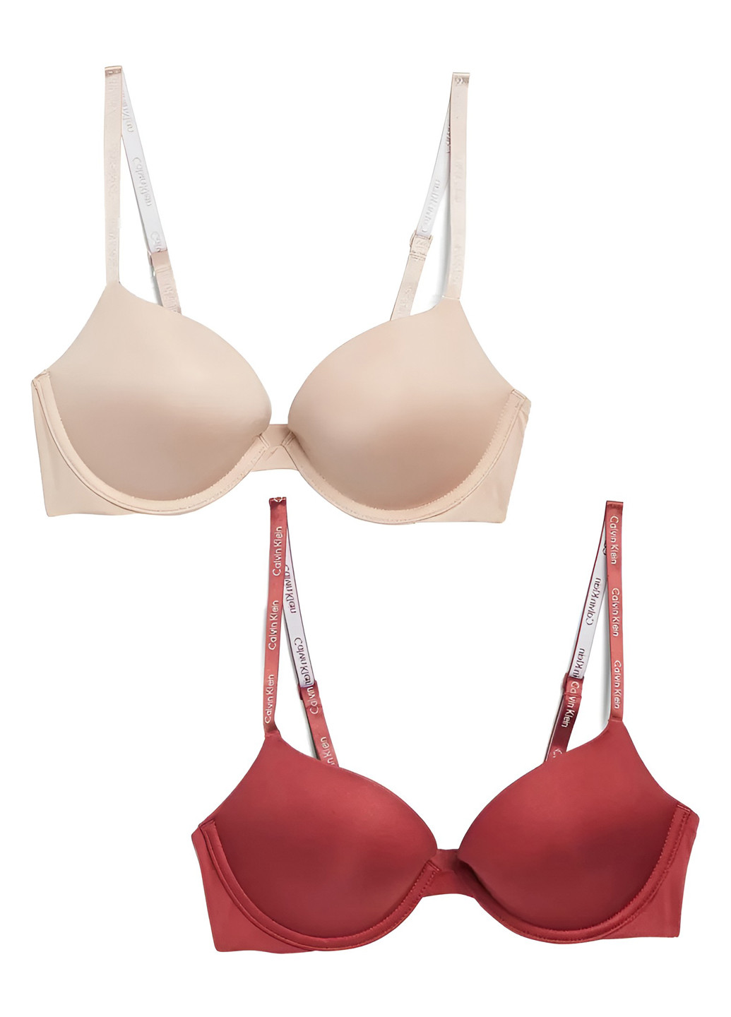 Комбінований бралетт бюстгальтер (2 шт.) Calvin Klein з кісточками поліамід