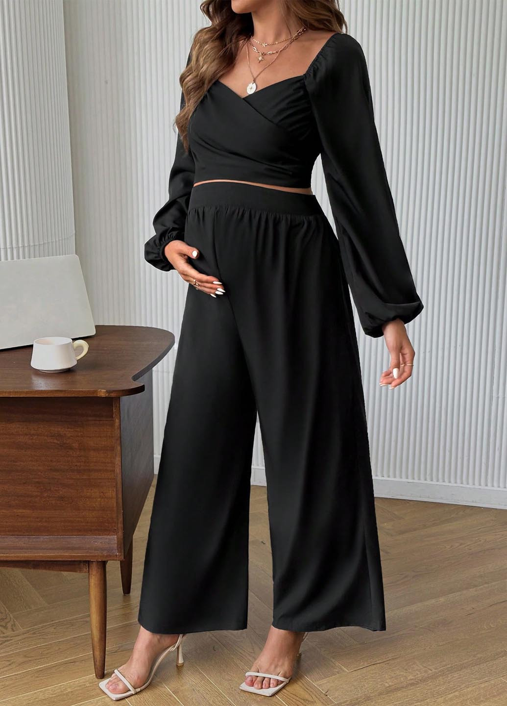 Костюм для беременных (топ, брюки) SHEIN (366071158)