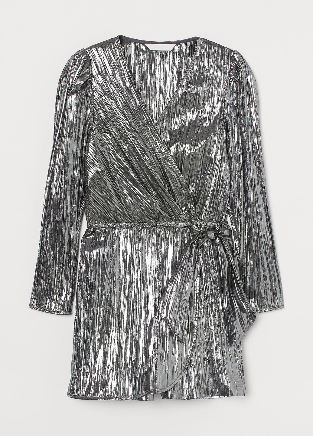 Комбінезон H&M комбинезон-шорты однотонный серебряный вечерний полиамид