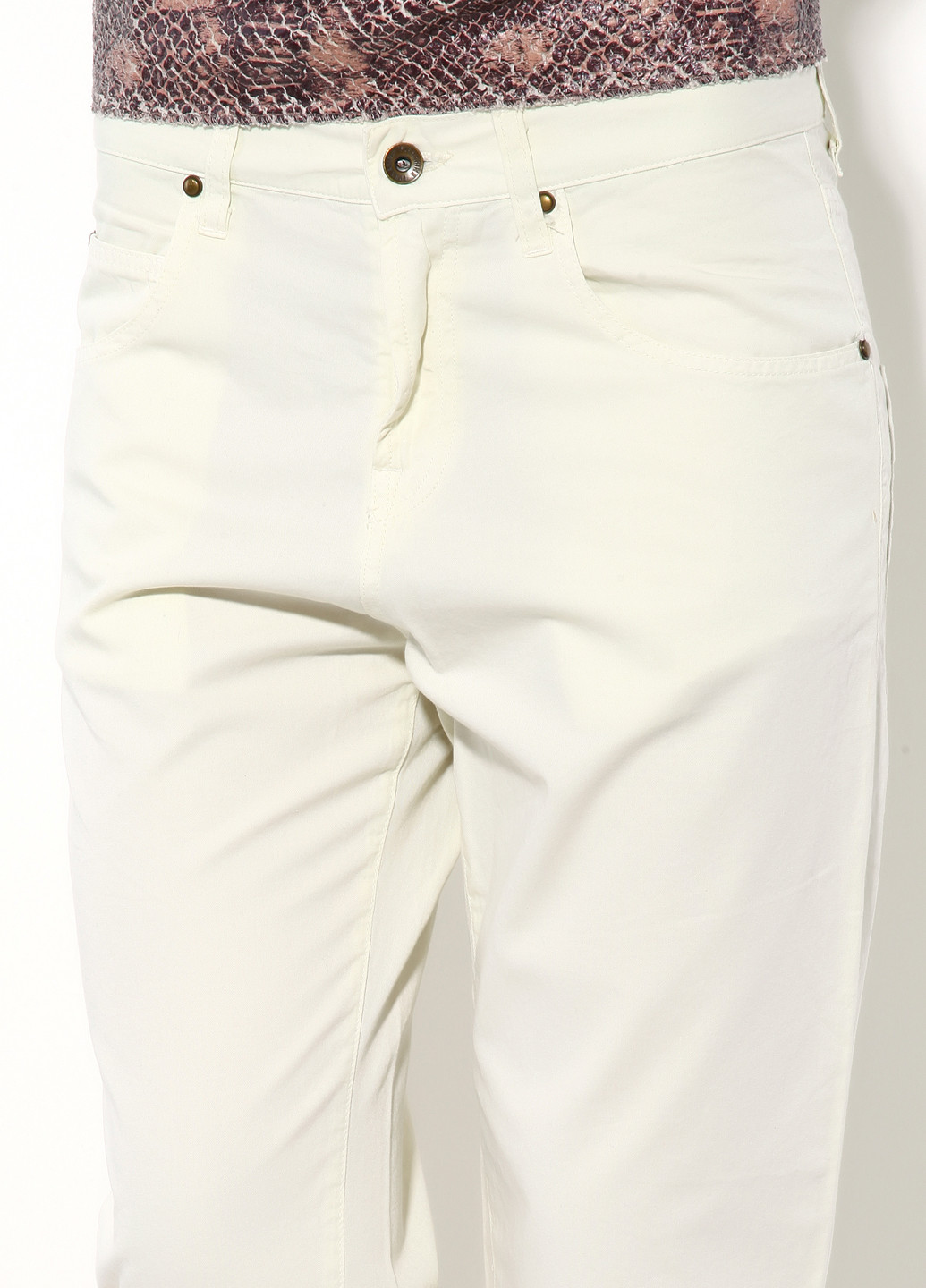 Светло-желтые кэжуал демисезонные брюки Fornarina