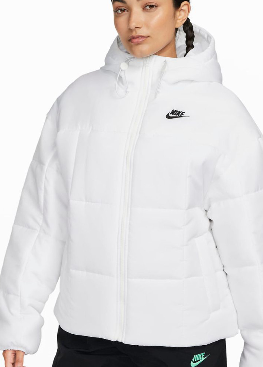 Белая зимняя куртка fb7672-010_2024 Nike W NSW TF THRMR CLSC PUFFER