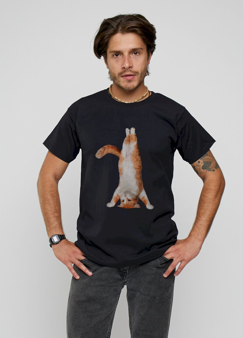 Черная футболка мужская YAPPI