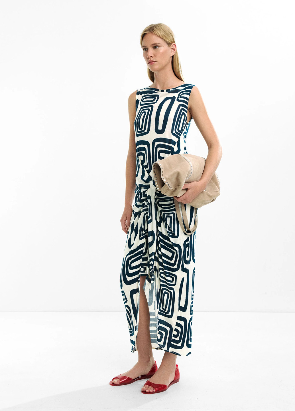 Молочна кежуал сукня Parfois з геометричним візерунком