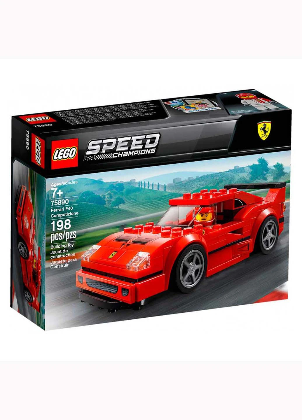 Конструктор LEGO Speed Champions Автомобиль Ferrari F40 Competizione 198 деталей (158428995)