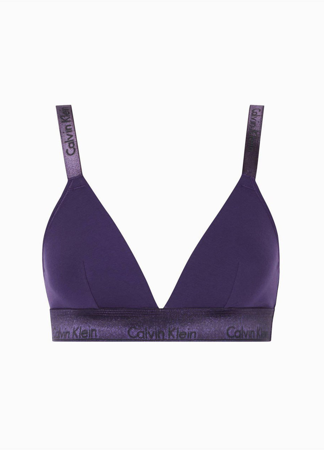 Фіолетовий бралетт бюстгальтер Calvin Klein без кісточок трикотаж, нейлон