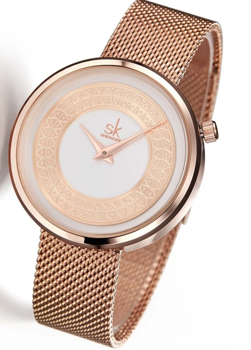 Женские часы Kuba Gold quartz Shengke (229044117)