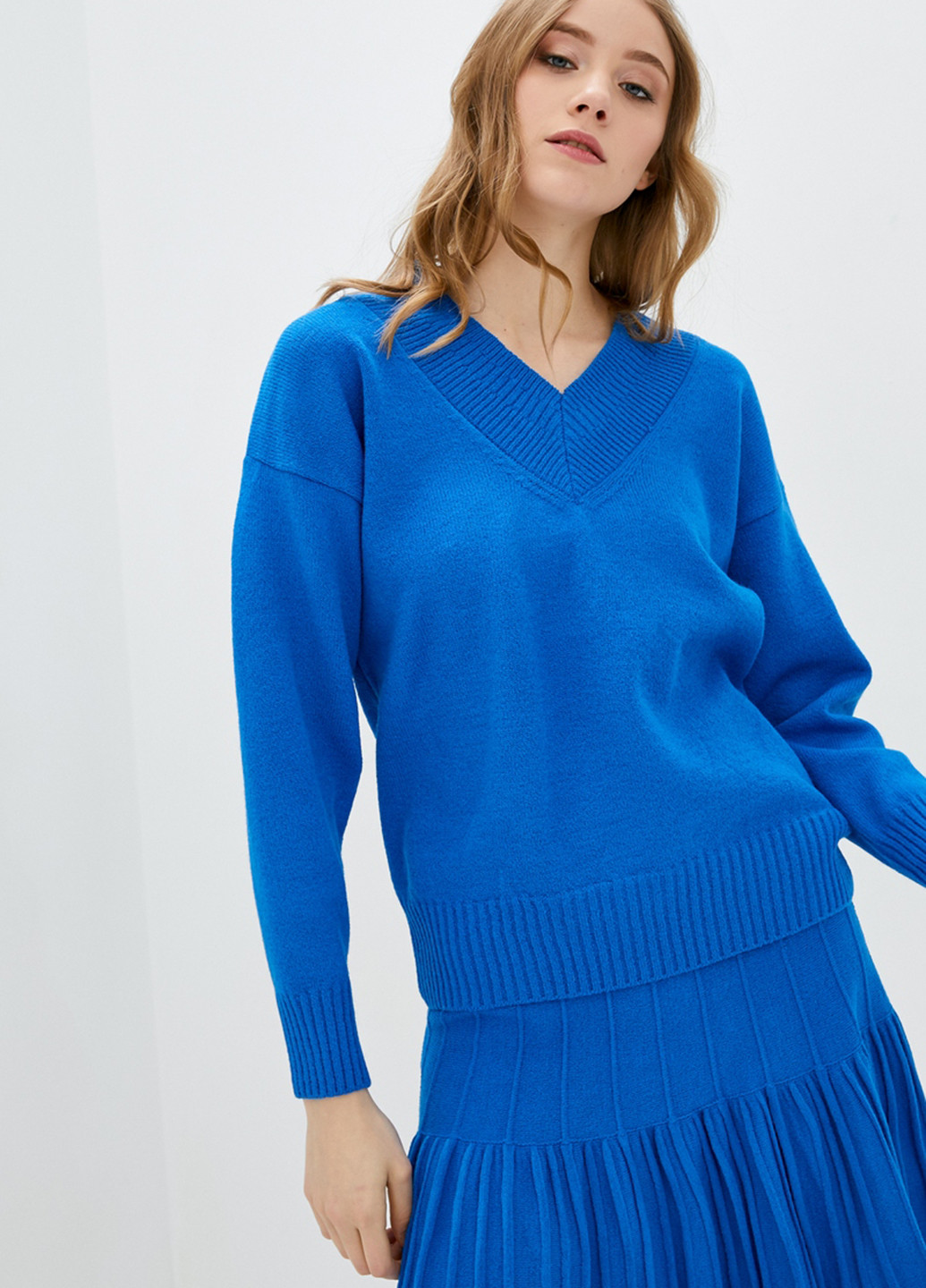 Синий демисезонный пуловер пуловер Sewel