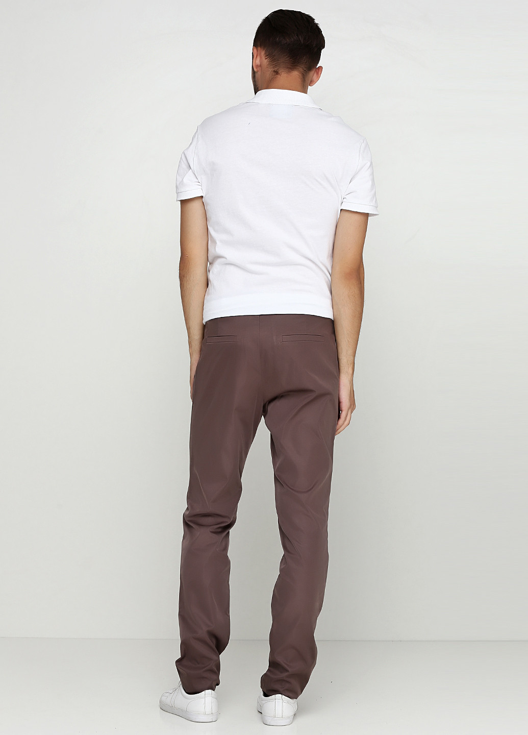 Серо-коричневые кэжуал демисезонные брюки DOcK