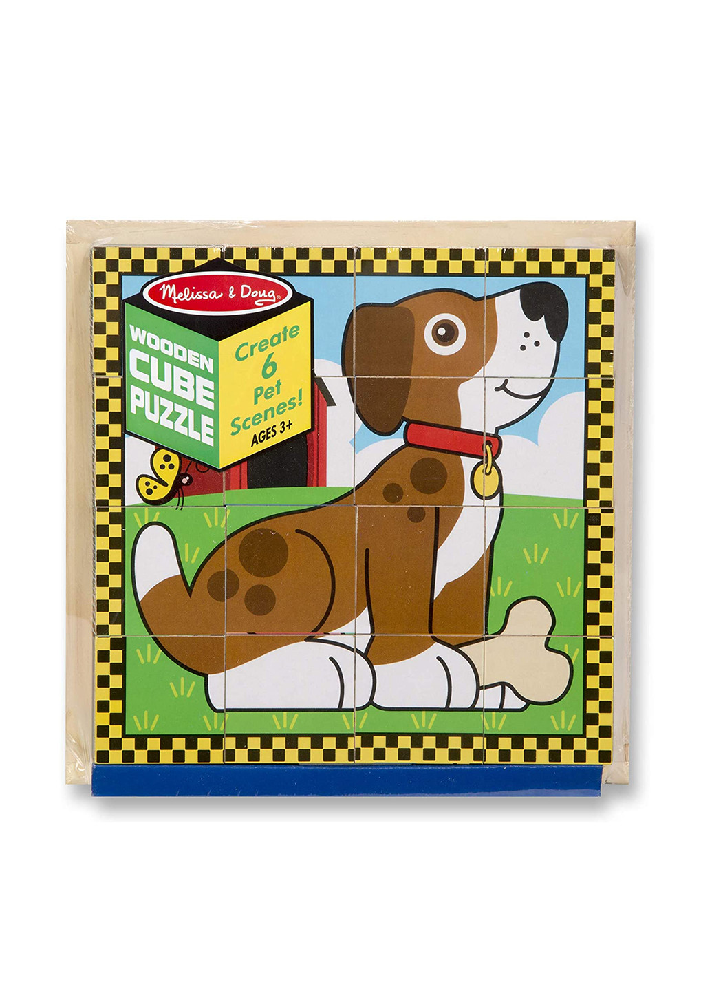 Кубики Домашние животные (16 шт.), 5.6х20.3х20.3 см Melissa & Doug (251317868)