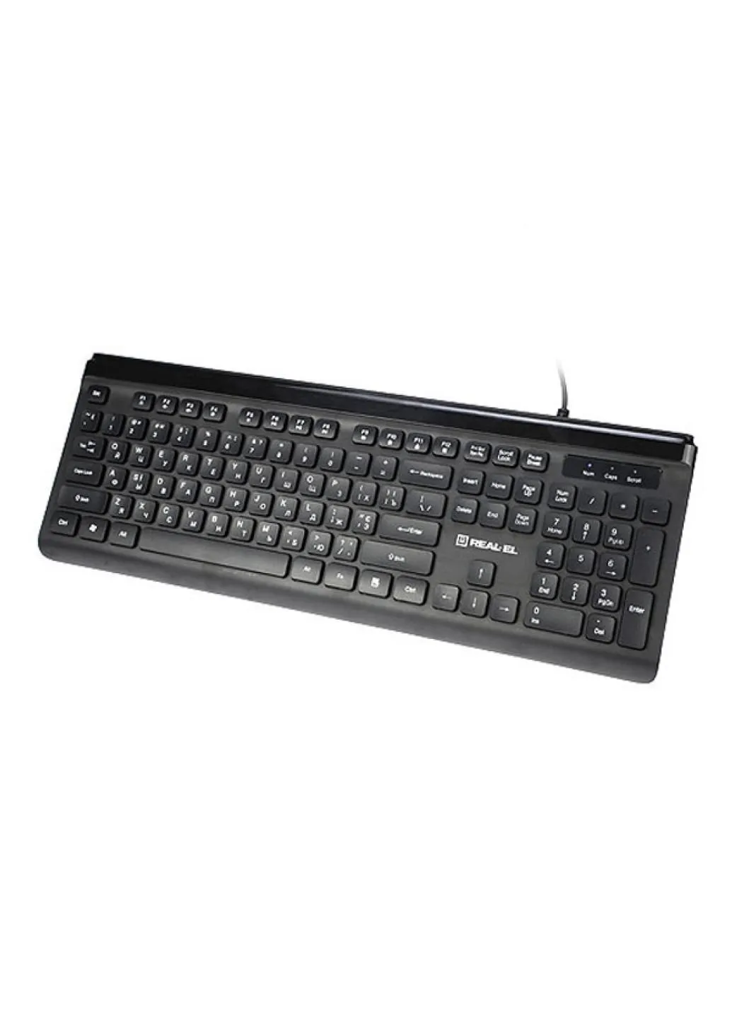 Клавіатура Real-El 7085 Comfort Black (253547329)