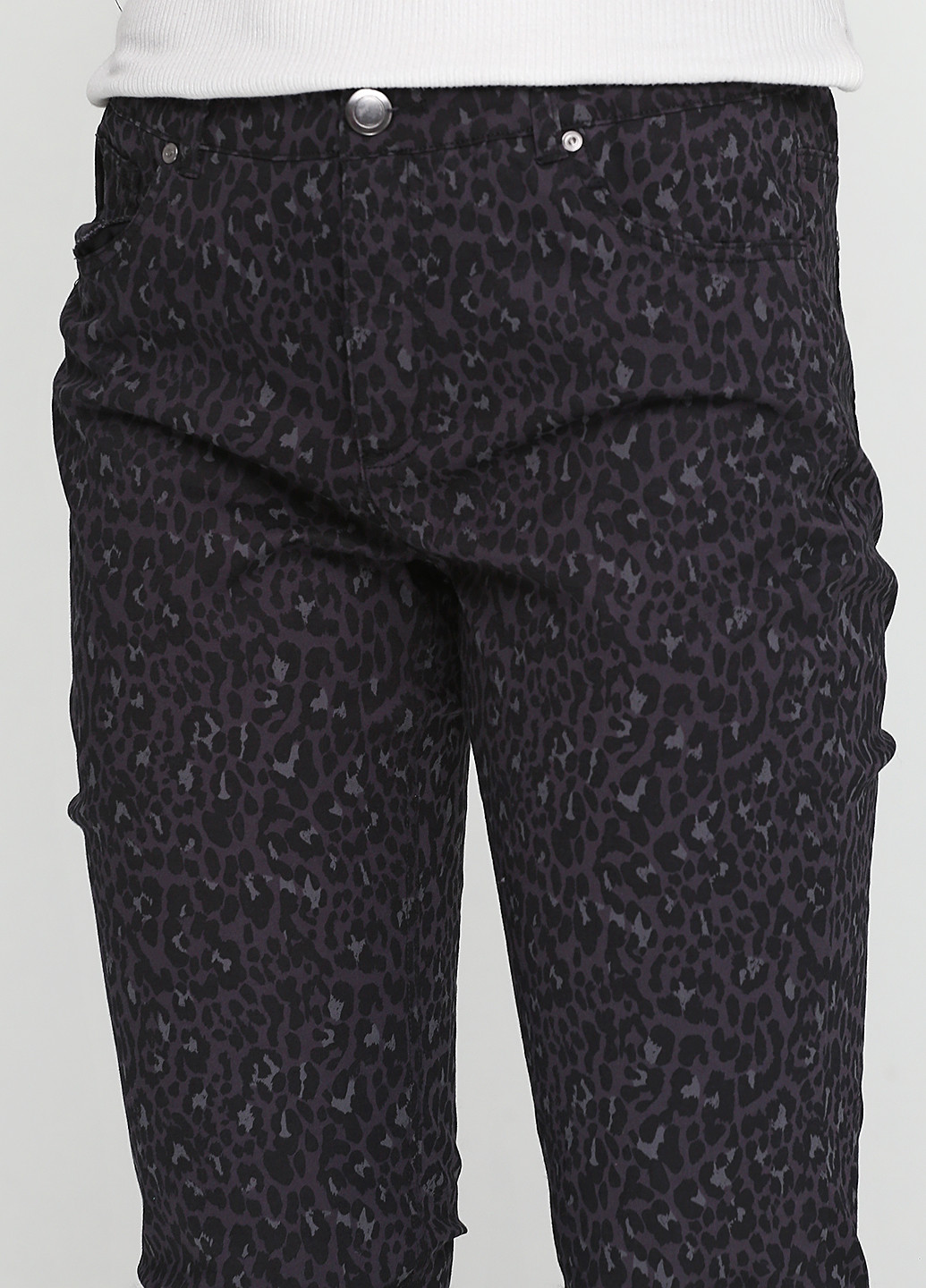 Черные кэжуал демисезонные брюки Ciso