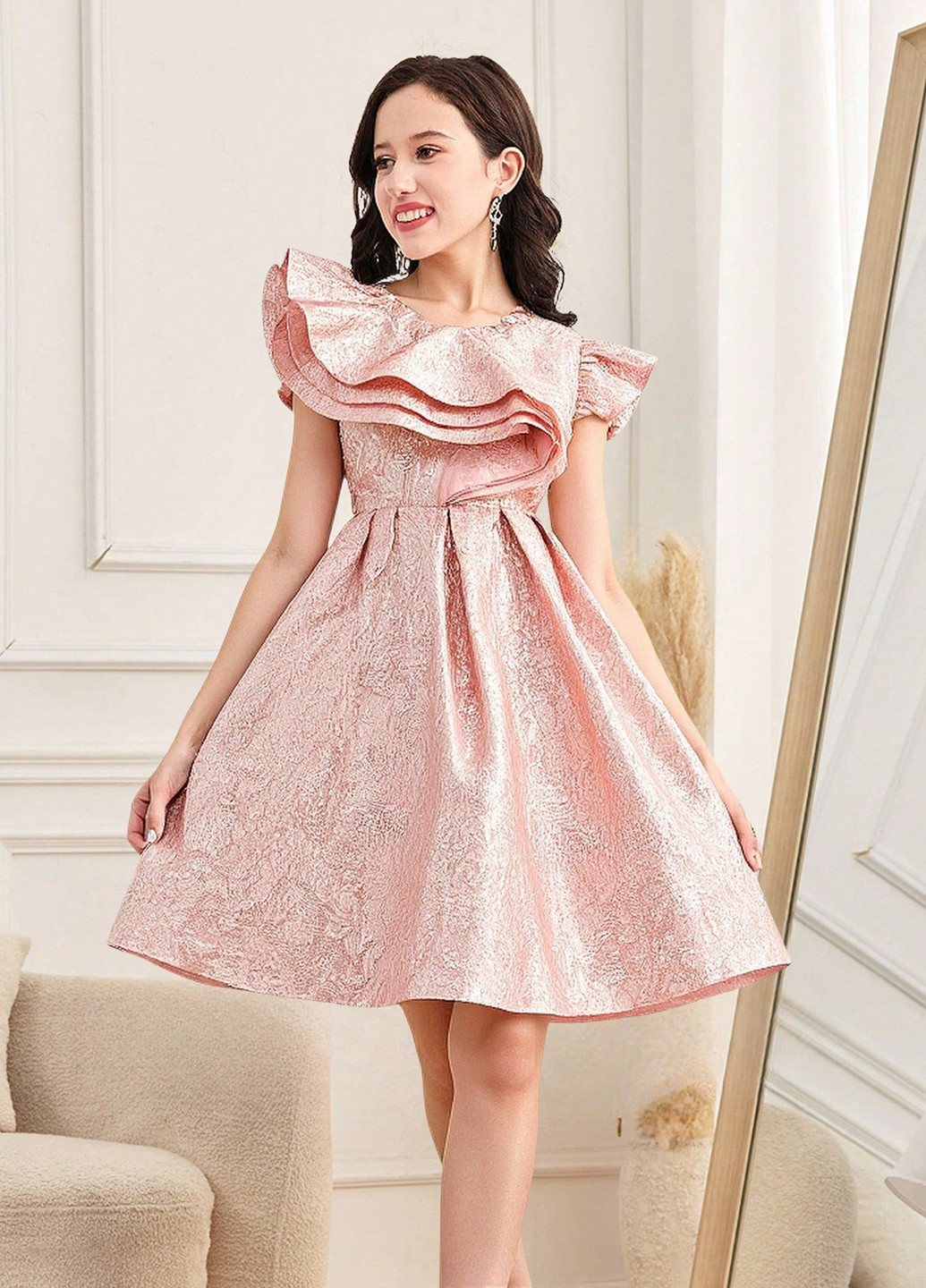 Розовое платье SHEIN (364847357)