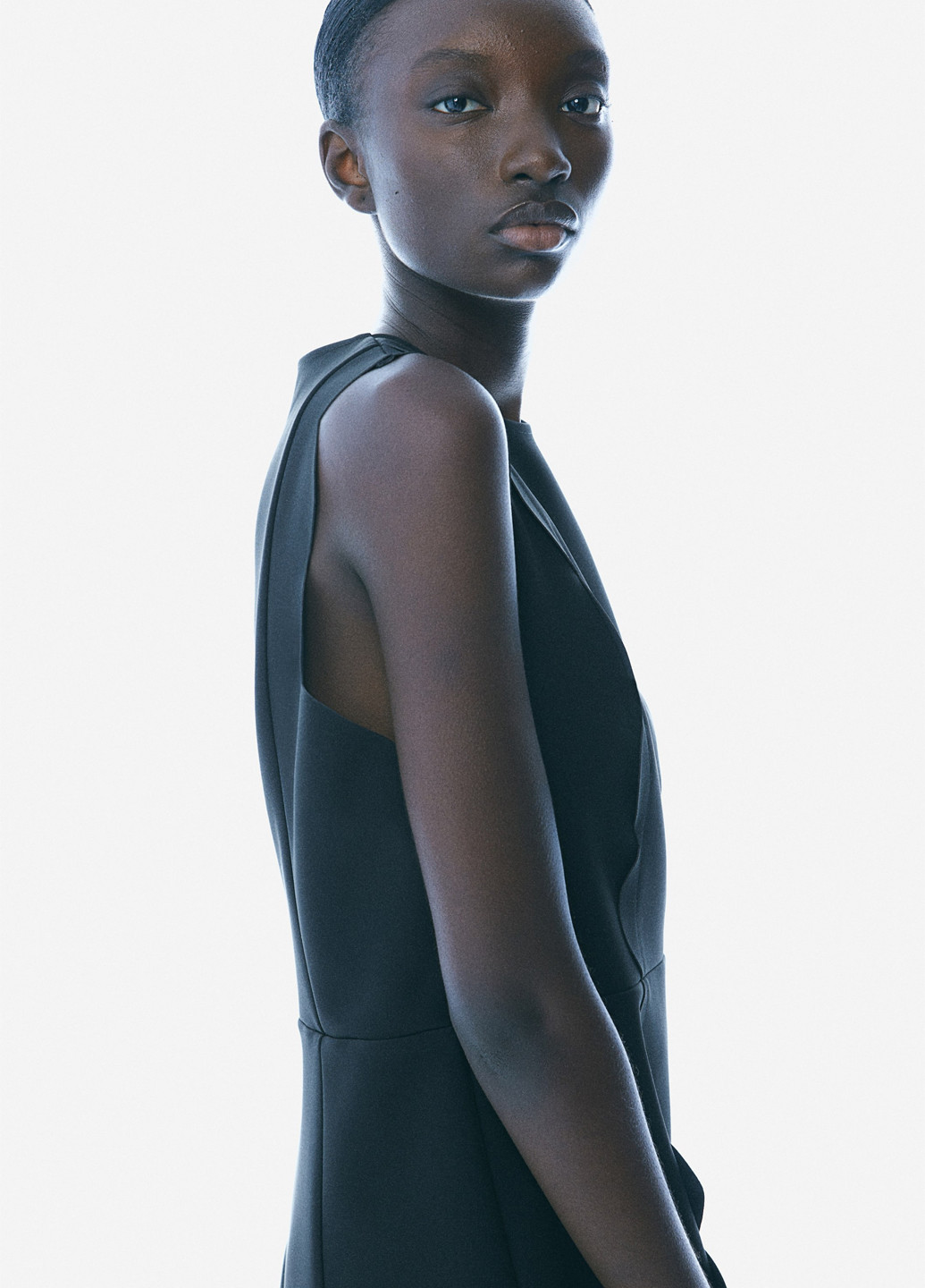 Чорна кежуал сукня H&M однотонна