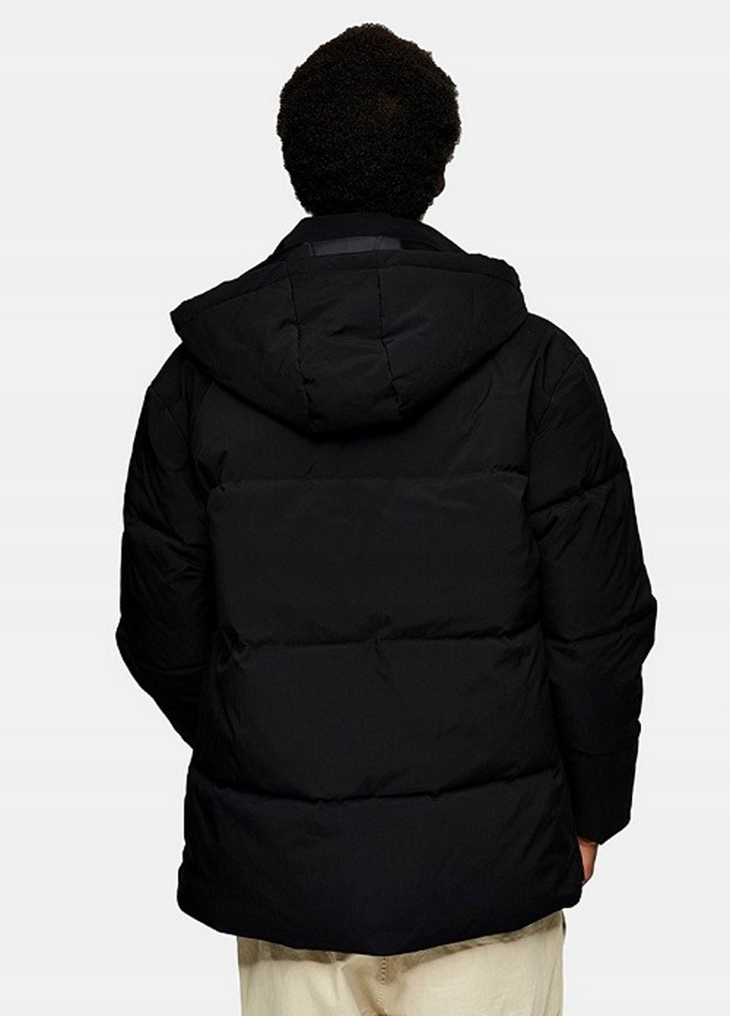 Черная зимняя куртка Topman
