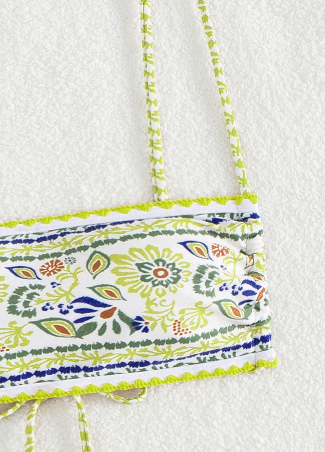 Белый летний купальник (лиф, трусики) раздельный SHEIN