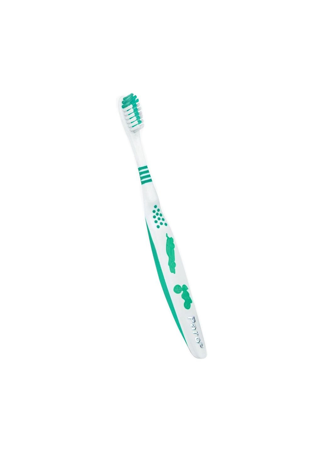 Дитяча зубна щітка junior м'яка Зелена (7610458007426-green) Paro Swiss (254084228)