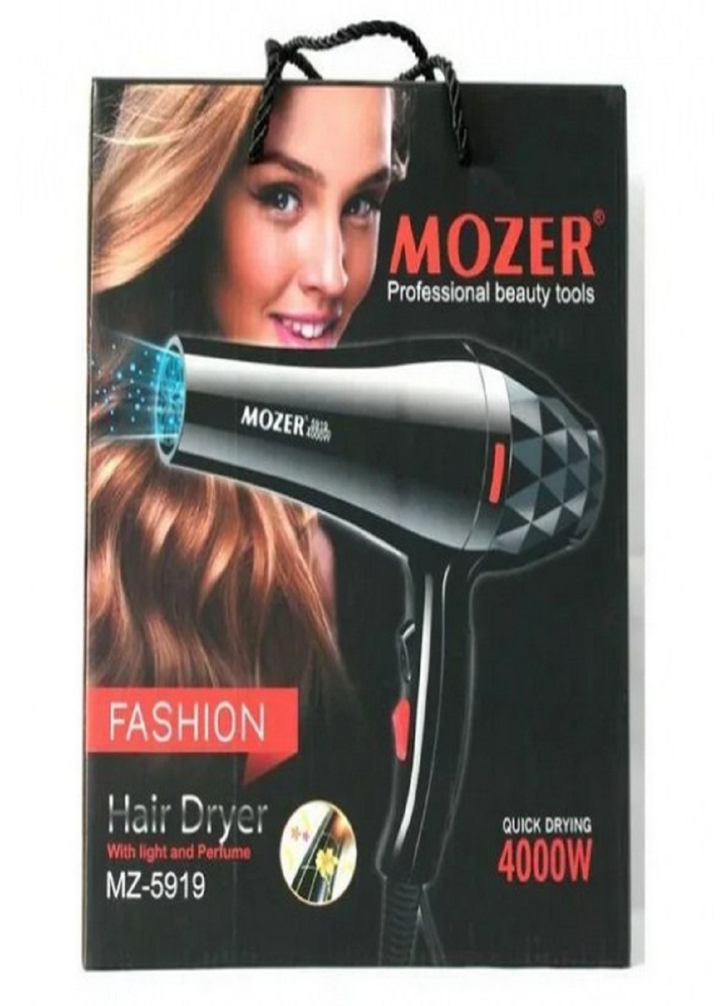 Фен електричний для сушіння та укладання волосся з насадками 4000 Вт MZ 5919 Mozer (254034506)