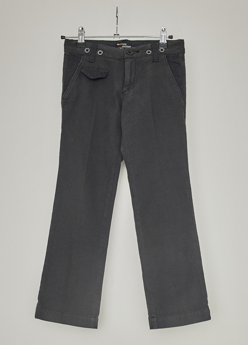 Темно-серые джинсовые демисезонные со средней талией брюки Energie