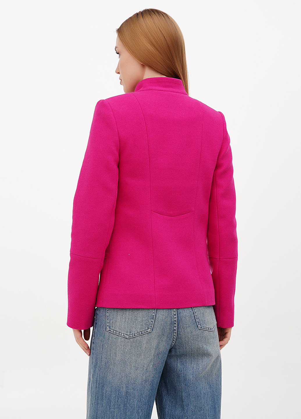 Рожеве Кежуал напівпальто DANNA однотонне