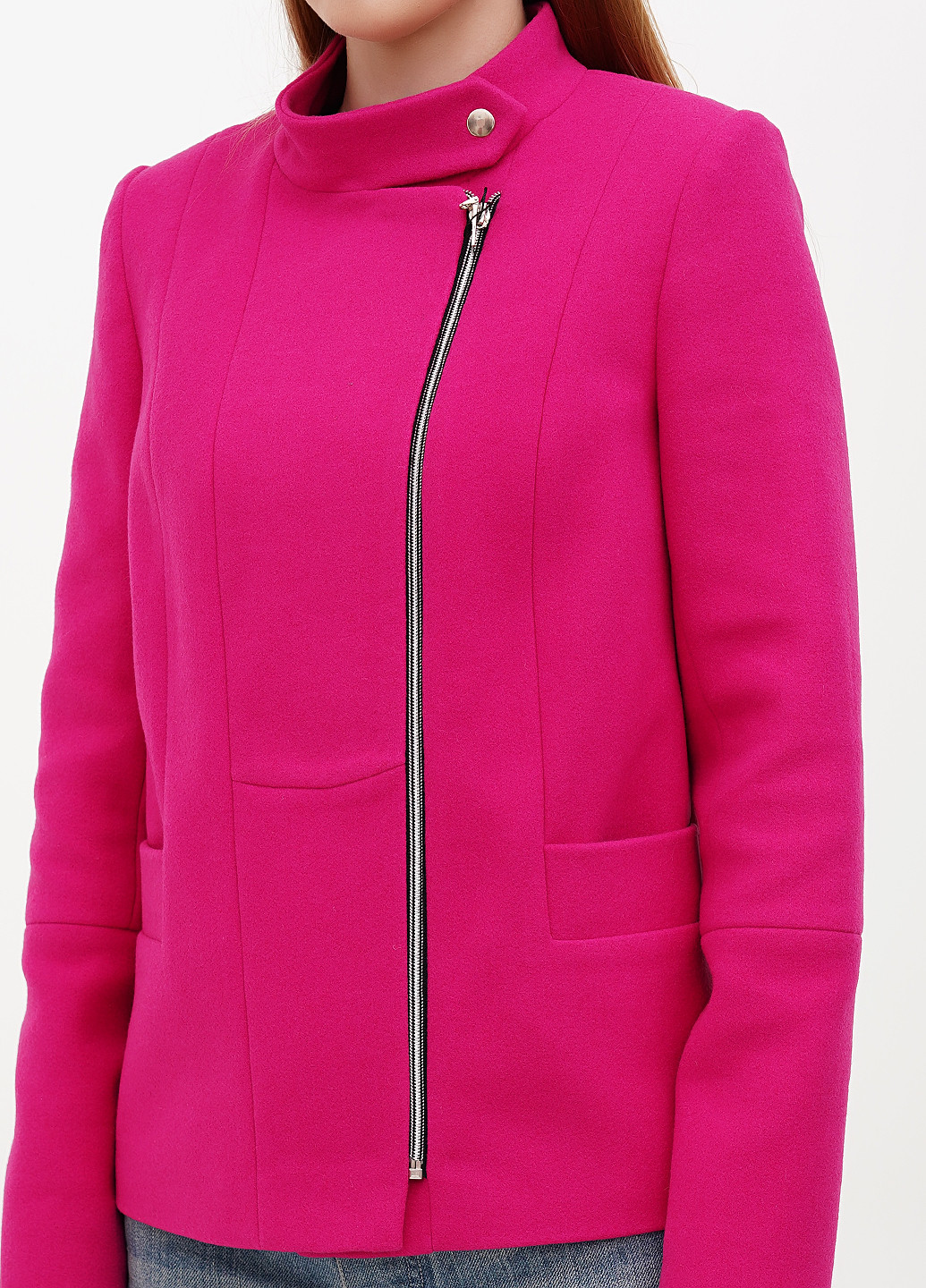 Рожеве Кежуал напівпальто DANNA однотонне