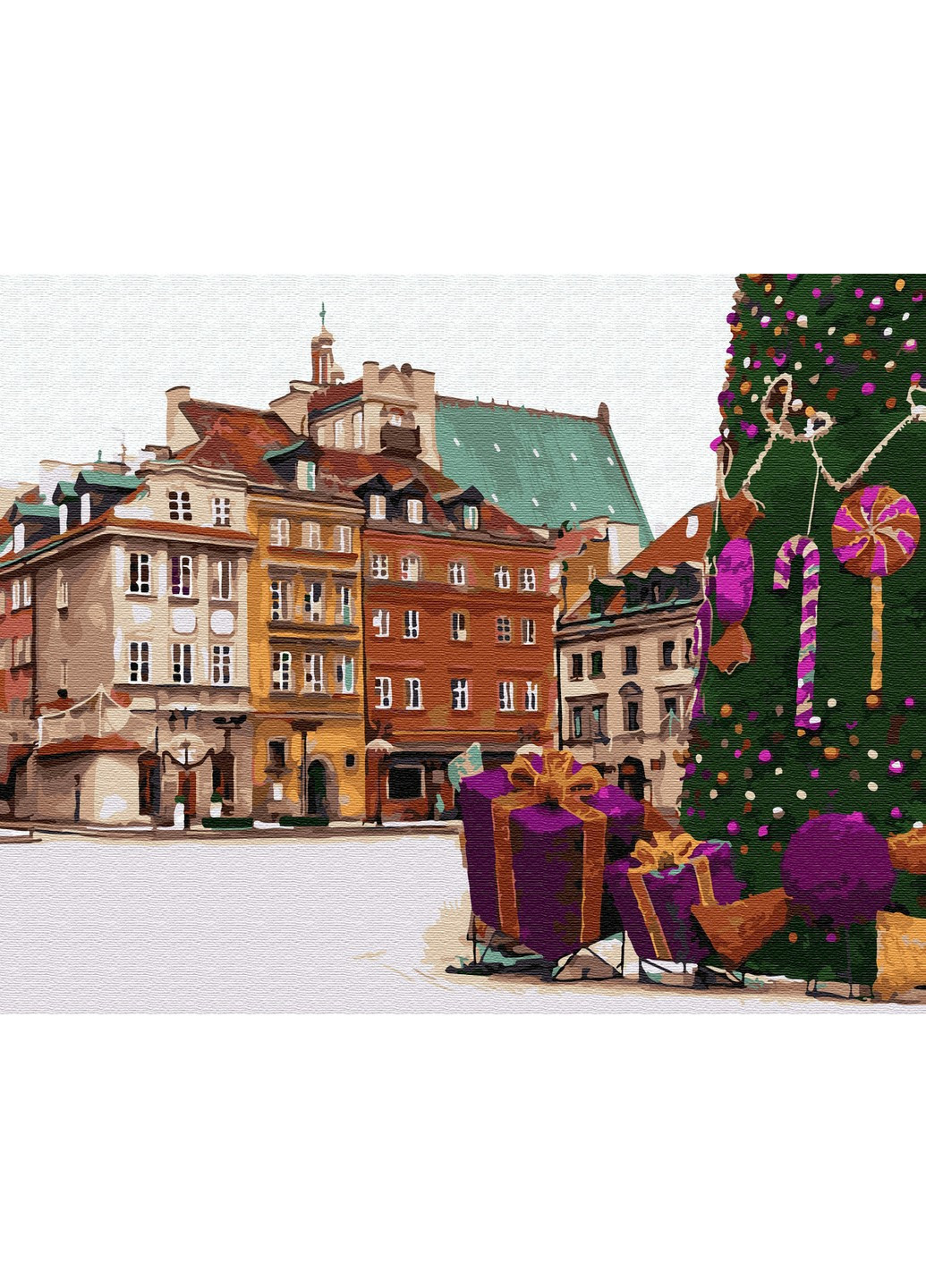 Картина по номерам "Новогодняя Варшава" GX33176 Brushme (196421583)